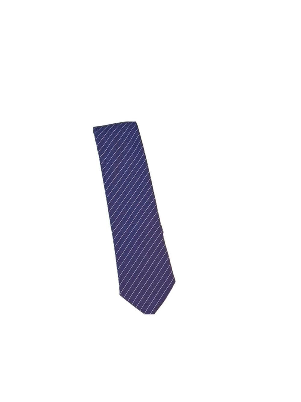 For Him London Purple Striped Tie Polyester